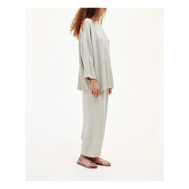 Easy Straight Cotton and Linen Pants | Natural