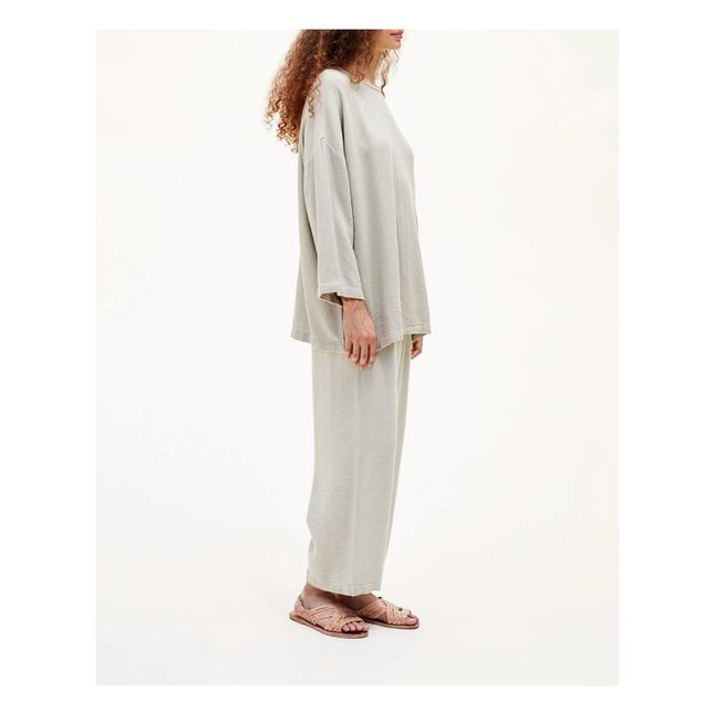 Pantalon Easy Straight Coton et Lin | Naturel