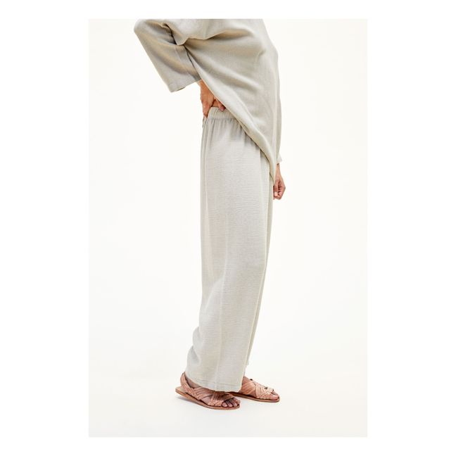 Pantalon Easy Straight Coton et Lin | Naturel