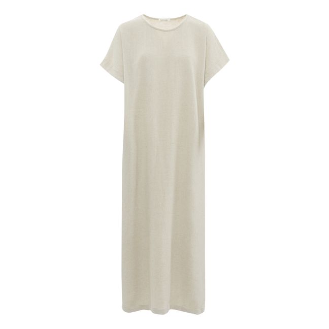 Robe Straight Coton et Lin | Naturel