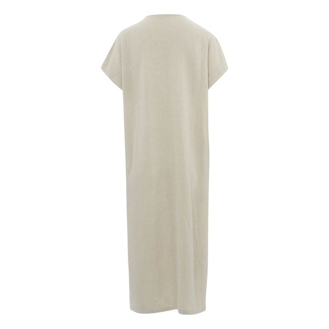 Robe Straight Coton et Lin | Naturel