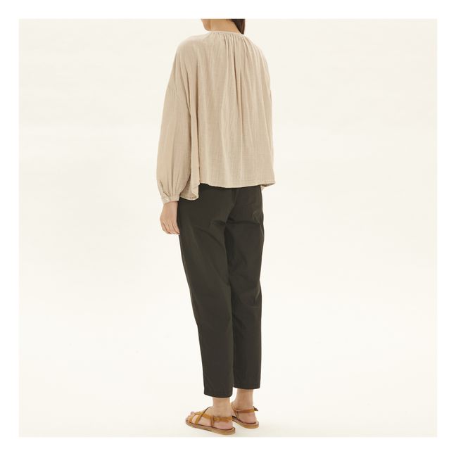 Erica Bubble Crepe Blouse | Sabbia