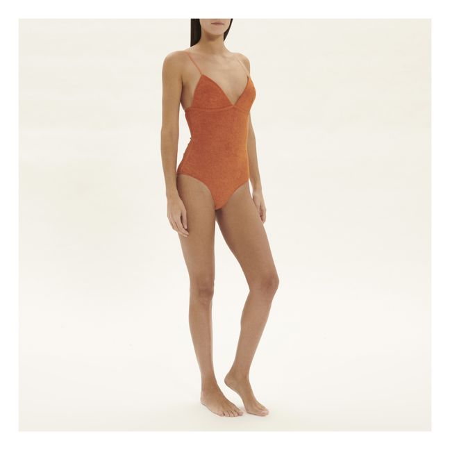 Mississippi Organic Cotton Terry Onesie | Orange