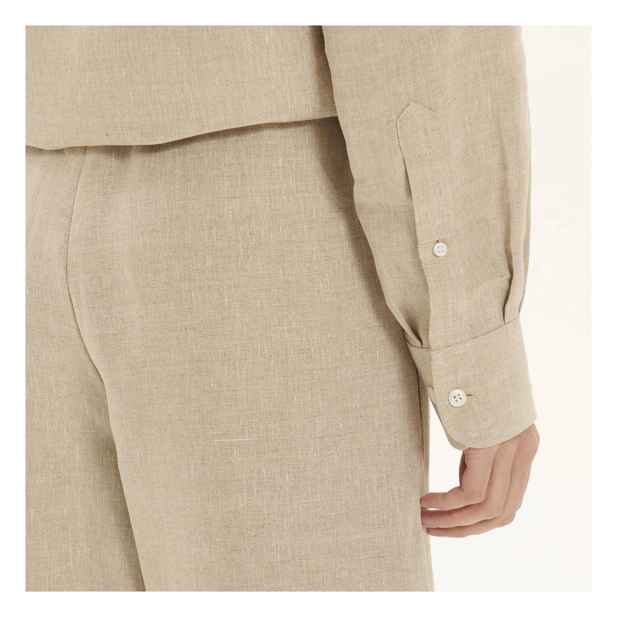 Baserange - Ole Linen Pants - Ecru | Smallable