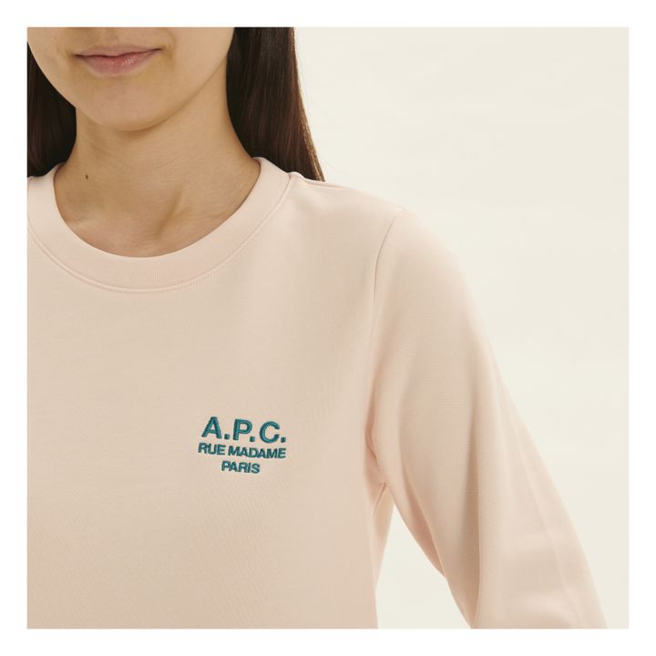 A.P.C. Skye Organic Cotton Sweatshirt Pale pink Smallable