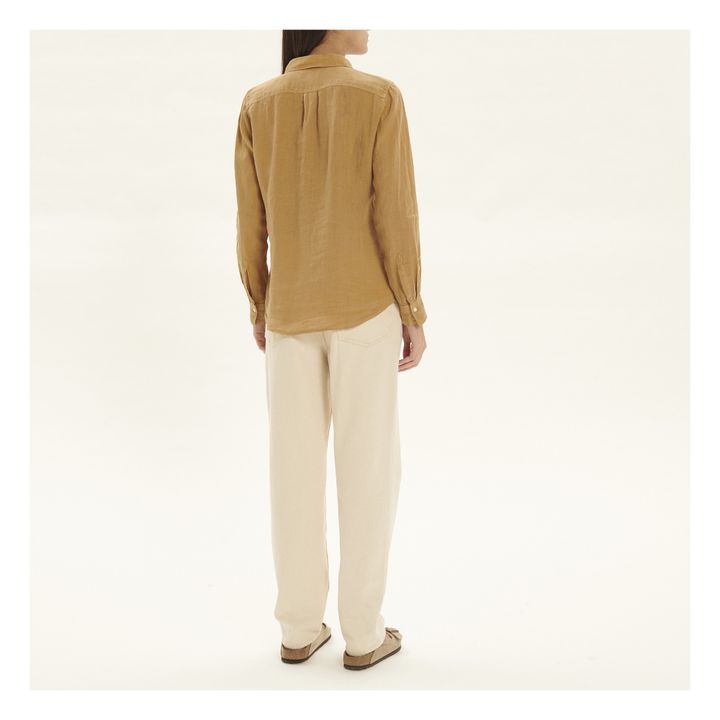 Corazon Linen Shirt | Sabbia- Immagine del prodotto n°4