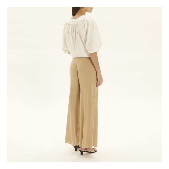 By Malene Birger Tamile Linen Pants Cream Smallable