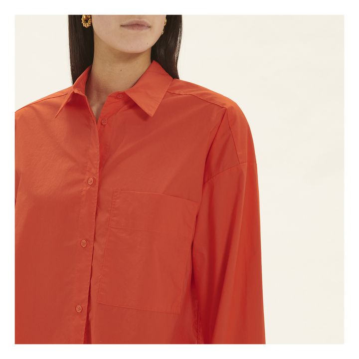 Hemd Derris Bio-Baumwolle | Corail Orange- Produktbild Nr. 5