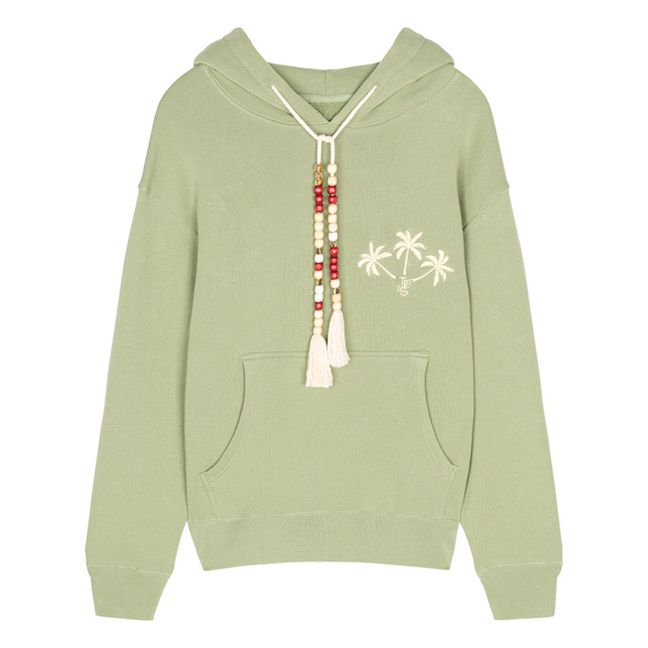 Sudadera de algodón orgánico Tidi | Verde Kaki