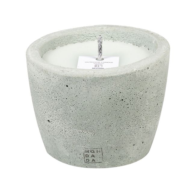 Outdoor colored candle neutral scent - M | Verde
