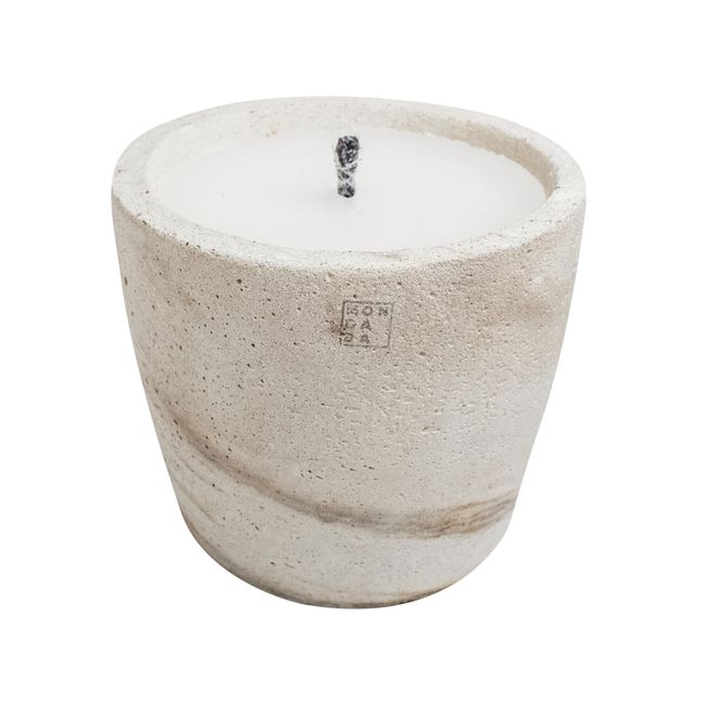 Neutral scented outdoor candle - L | Blanc/Écru