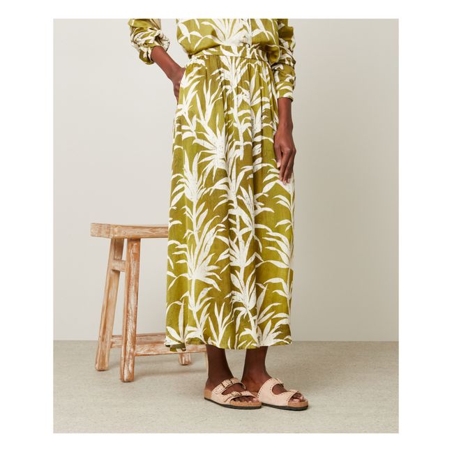 Jovana Printed Skirt | Khaki