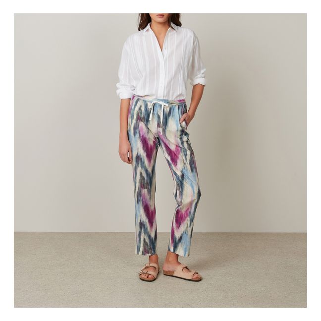 Perline Print Pants | Azul