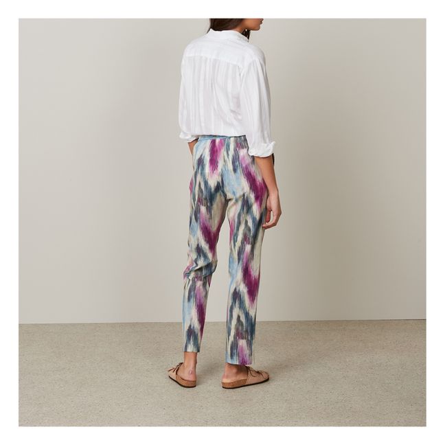 Perline Print Pants | Azul