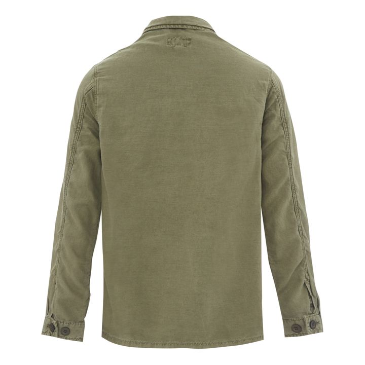 Vea Cotton and Linen Jacket | Khaki- Produktbild Nr. 5