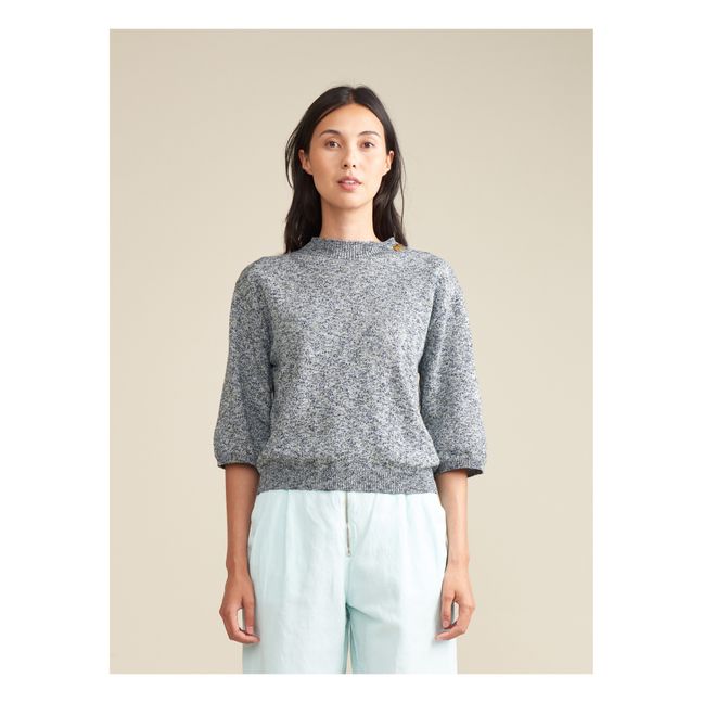 Aever Organic Cotton Sweater - Women’s Collection | Gris Jaspeado