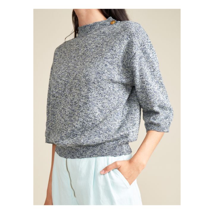 Aever Organic Cotton Sweater - Women’s Collection | Grigio chiné- Immagine del prodotto n°4
