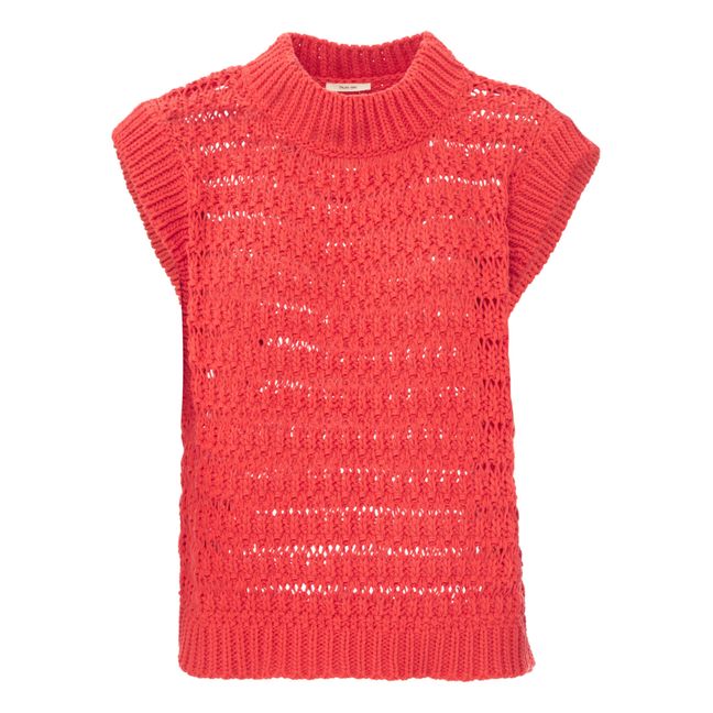 Aiten Organic Cotton Sweater - Women’s Collection | Rouge coquelicot