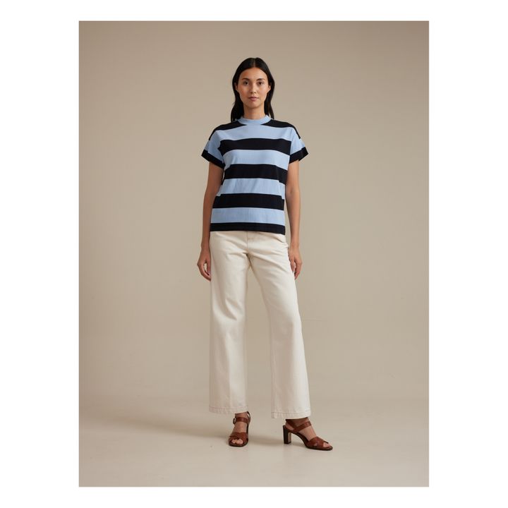Vogue Striped T-shirt - Women’s Collection | Azul- Imagen del producto n°3
