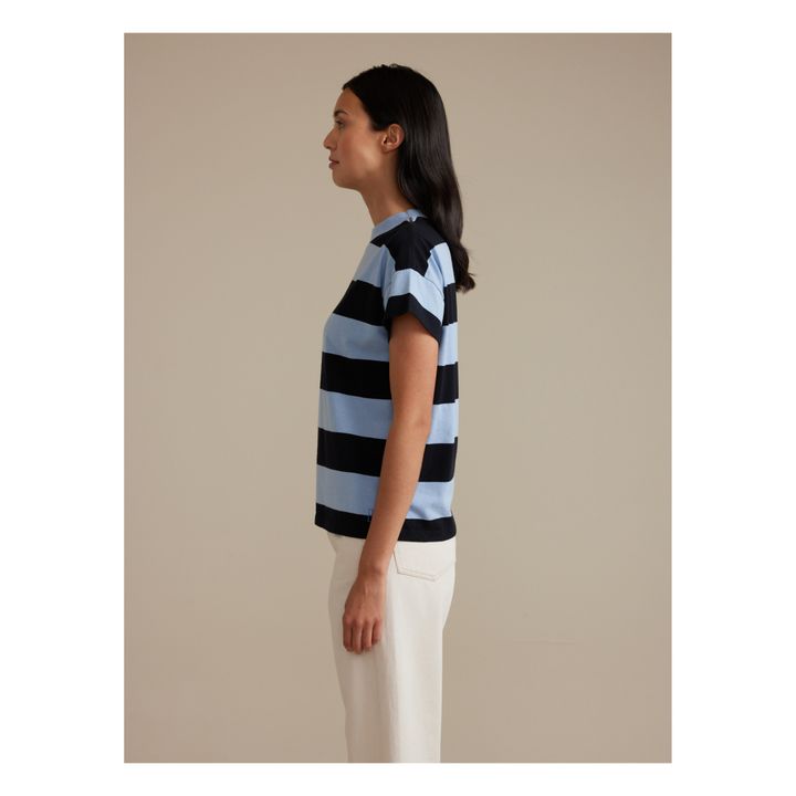 Vogue Striped T-shirt - Women’s Collection | Azul- Imagen del producto n°4