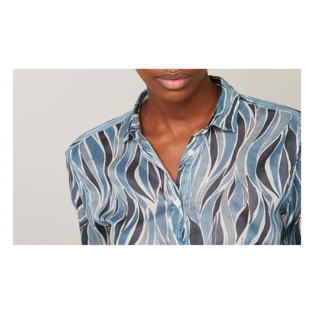 Chemise Corazon Imprimée | Bleu