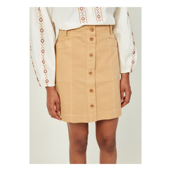 Cotton and Linen Skirt | Ginger- Immagine del prodotto n°2