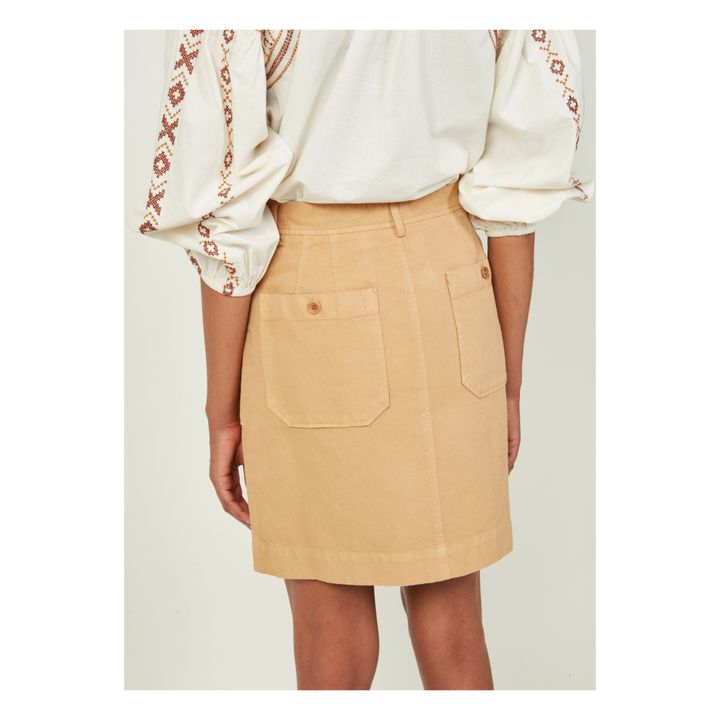 Cotton and Linen Skirt | Ginger- Immagine del prodotto n°3