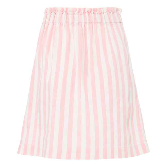 April Linen and Cotton Striped Skirt - Women's Collection | Rosa