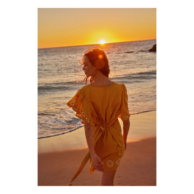 Embroidered Kimono Dress | Miele