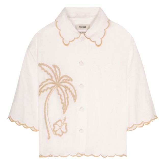 Camisa de lino Camila | Blanco
