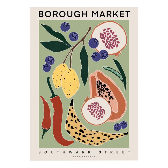 Affiche Borough Market | Verde