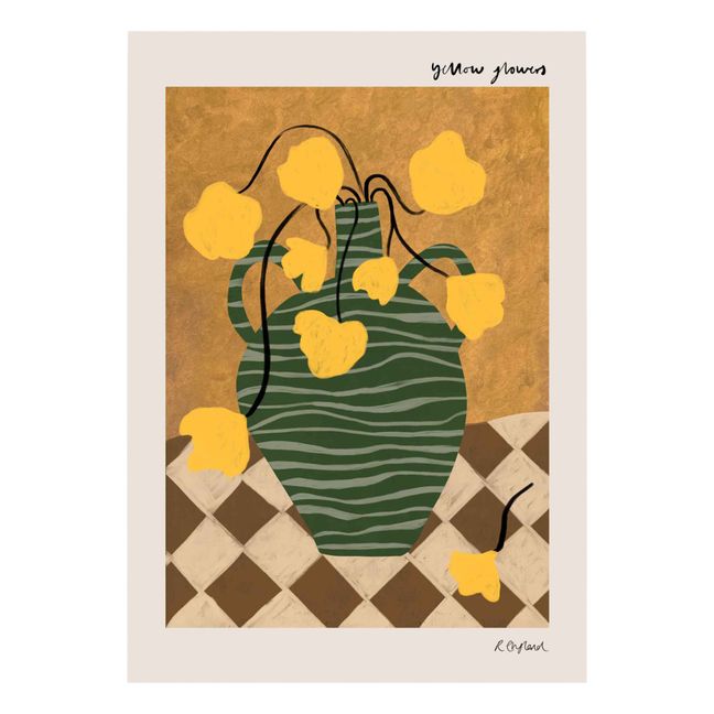 Poster White Flowers