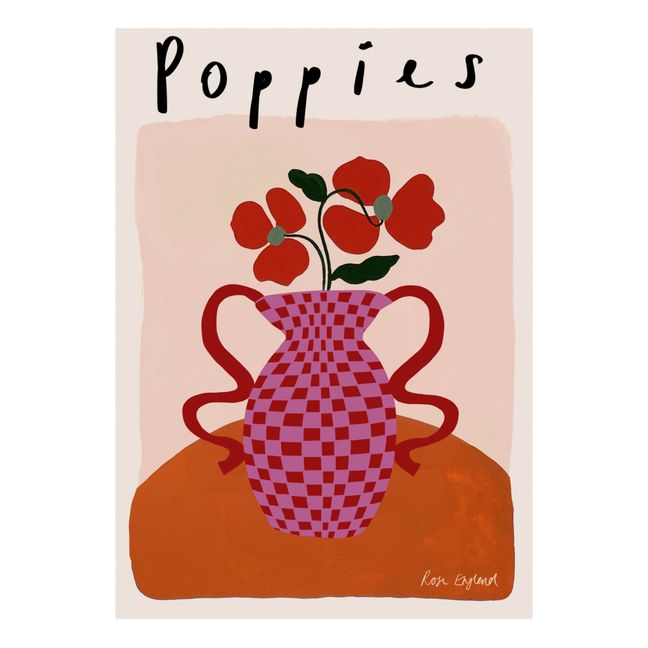 Cartel Amapolas | Rosa