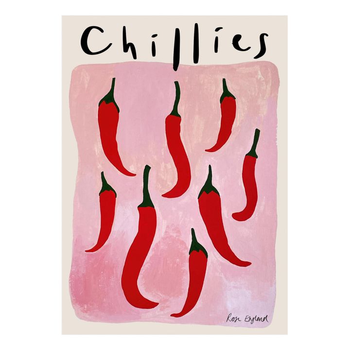 Cartel Chillies | Rosa- Imagen del producto n°0