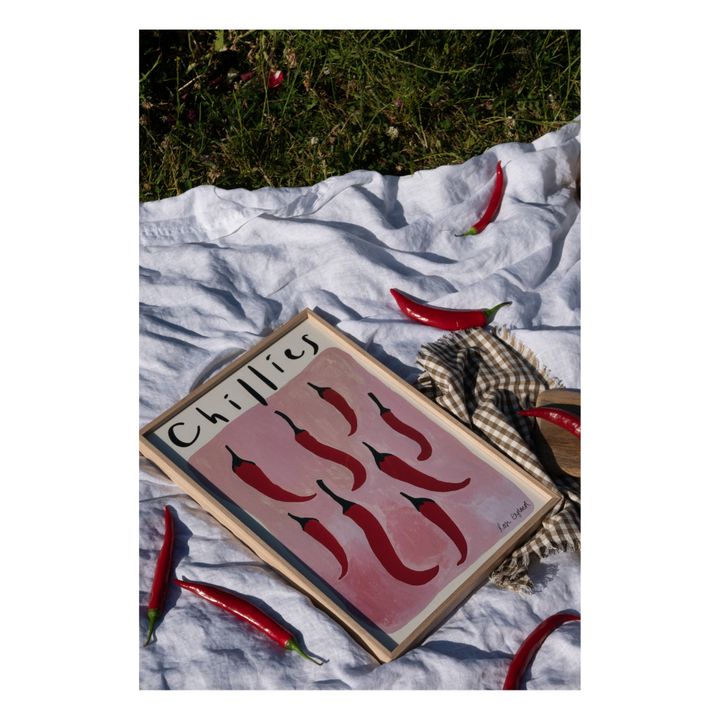 Cartel Chillies | Rosa- Imagen del producto n°1