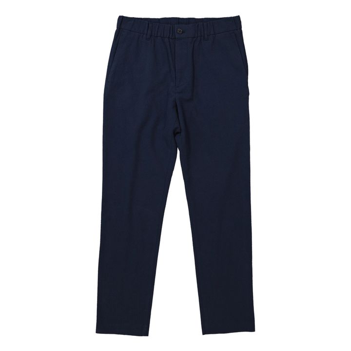 Theodor 1040 Organic Cotton Pants | Azul Marino- Imagen del producto n°0