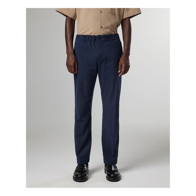 Theodor 1040 Organic Cotton Pants | Azul Marino