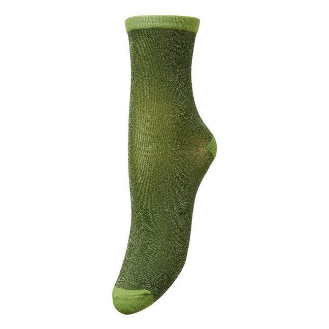 Dina Solid Socks | Green