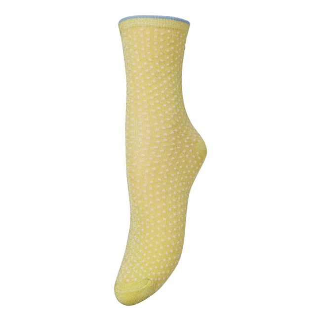 Calcetines Dina Small Dots | Amarillo