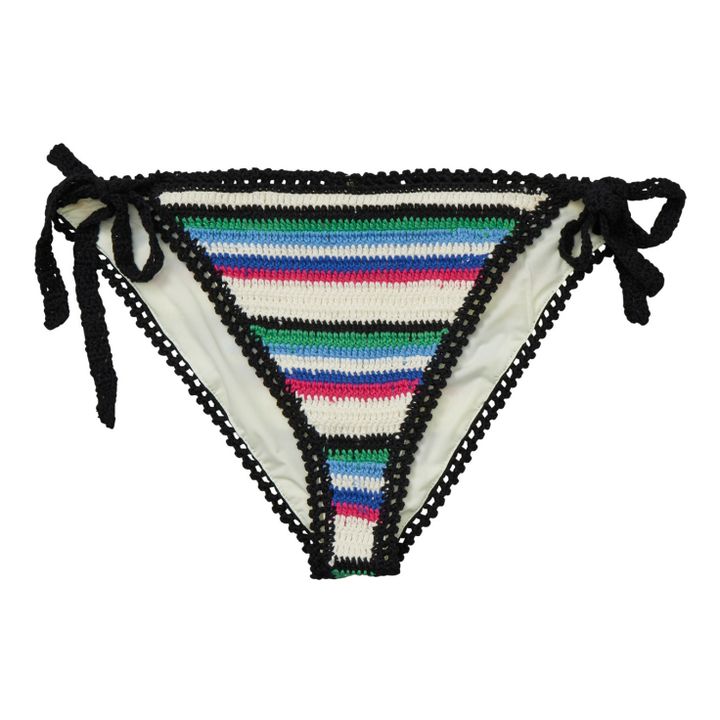 Slip bikini, modello: Luisa Baila, all'uncinetto | Nero- Immagine del prodotto n°0