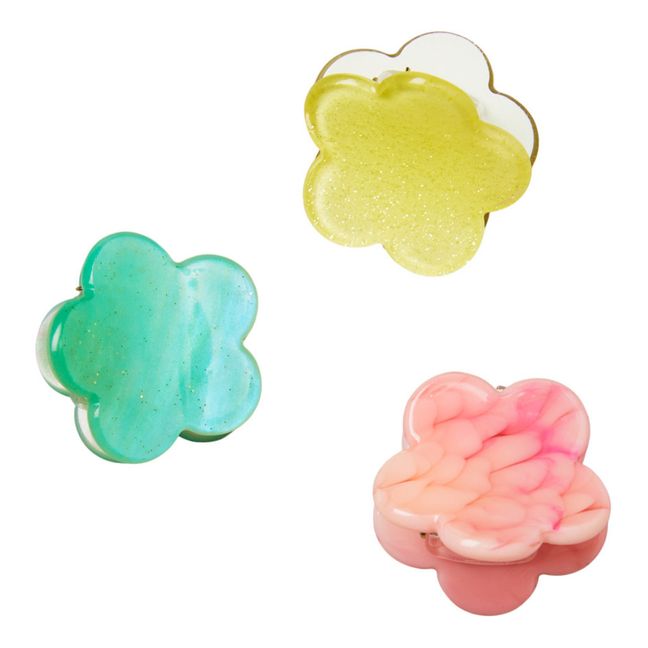 Lot de 3 Pinces Flora | Rose