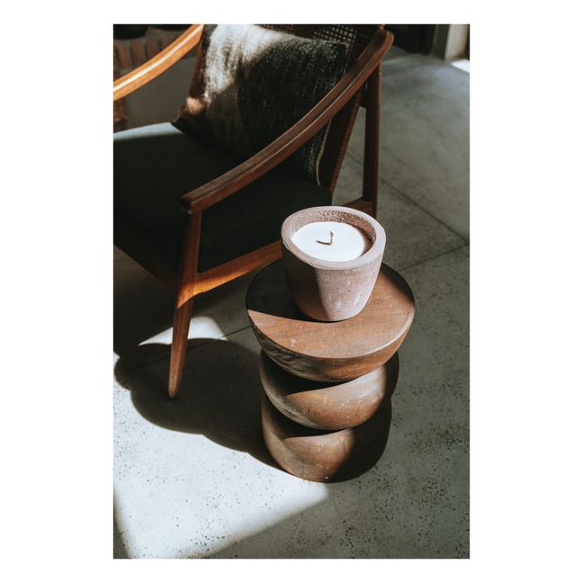 Outdoor colored candle neutral scent - M | Chocolate