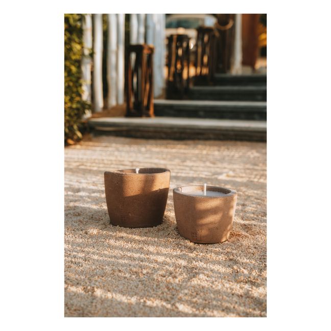 Outdoor colored candle neutral scent - M | Chocolate