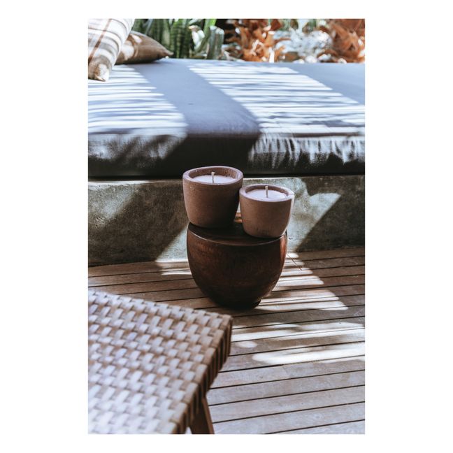 Bougie d'extérieur colorée parfum neutre - M | Chocolat