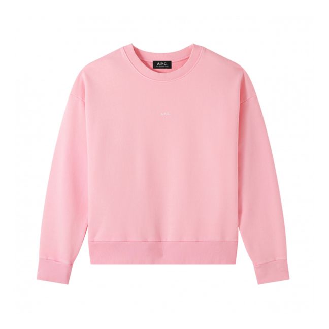 Sudadera Annie Fluo de algodón orgánico | Rosa chillón