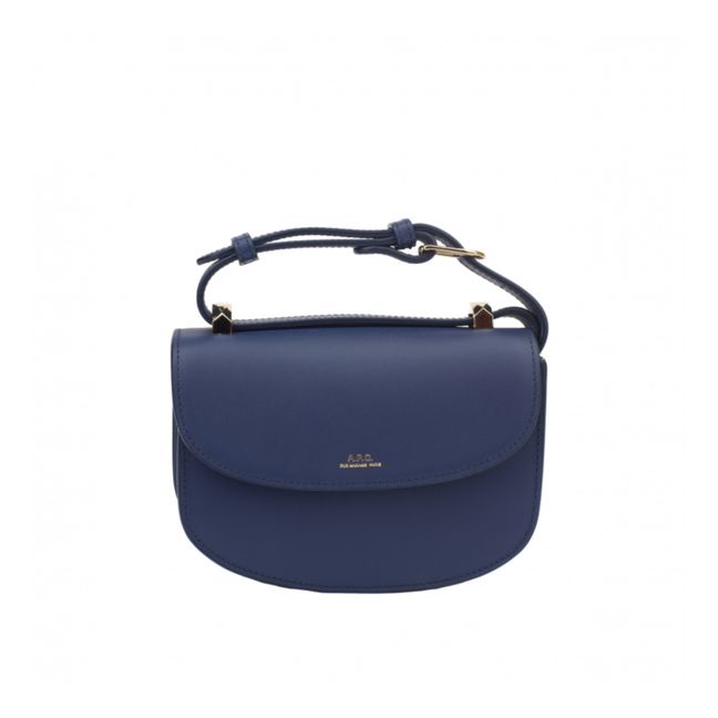 Genève Mini Smooth Leather Bag | Azul Noche