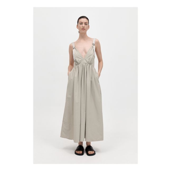 Robe Décolleté Plongeant Matières Recyclées | Ecru