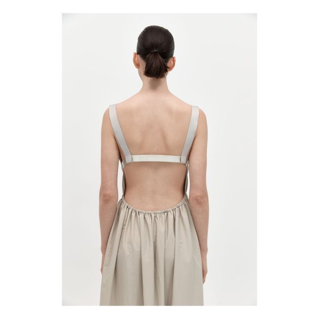 Robe Décolleté Plongeant Matières Recyclées | Ecru