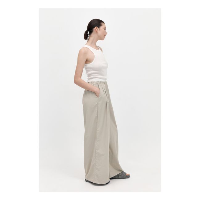 Recycled Materials Relaxed Pants | Ecru