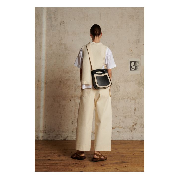 Soeur - Cheri Canvas and Leather Bag - Ecru | Smallable